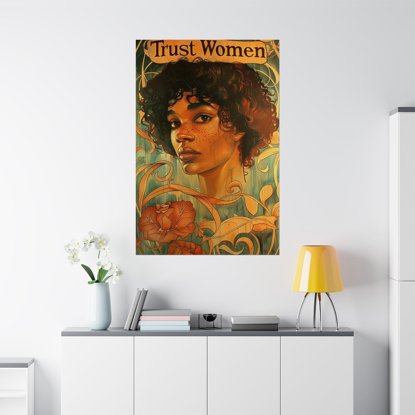 Trust Women Matte Poster Women's Rights Political Wall Art for Home Office Dorm Decor