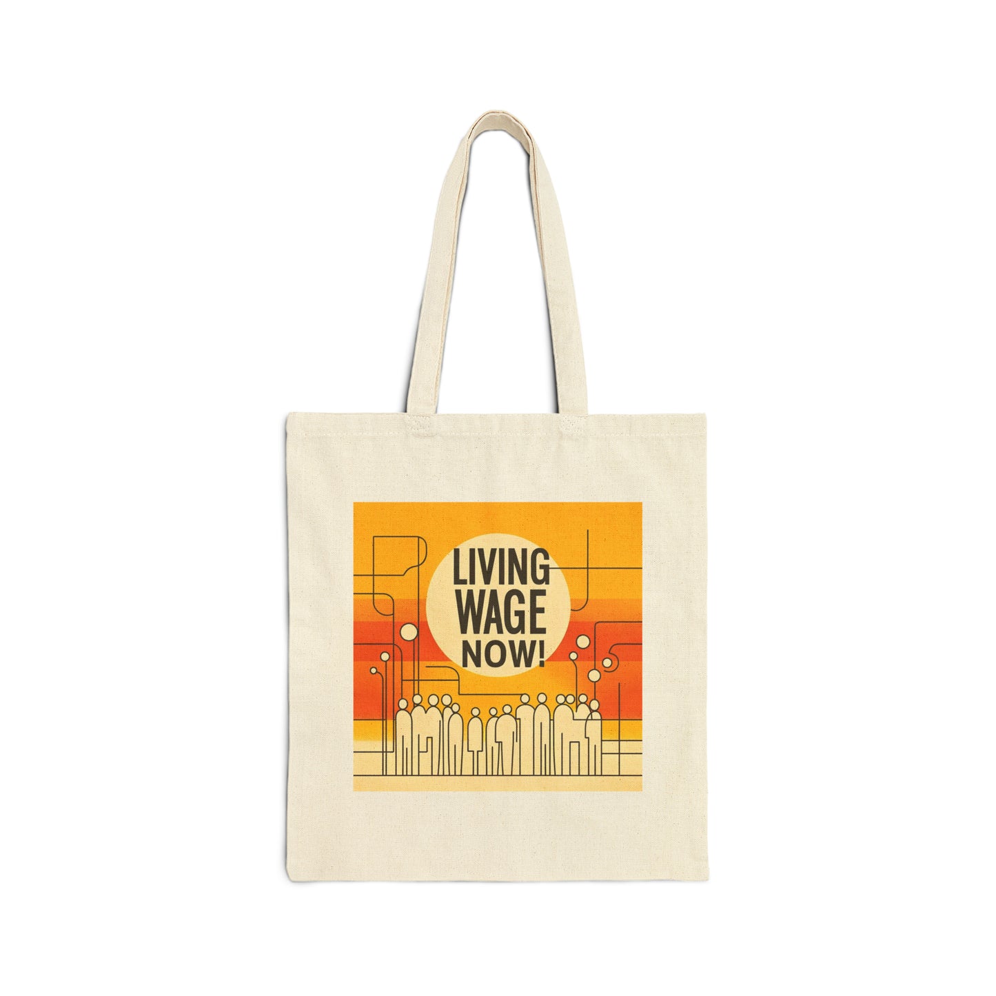 Living Wage Now! v3 (Canvas Tote Bag)