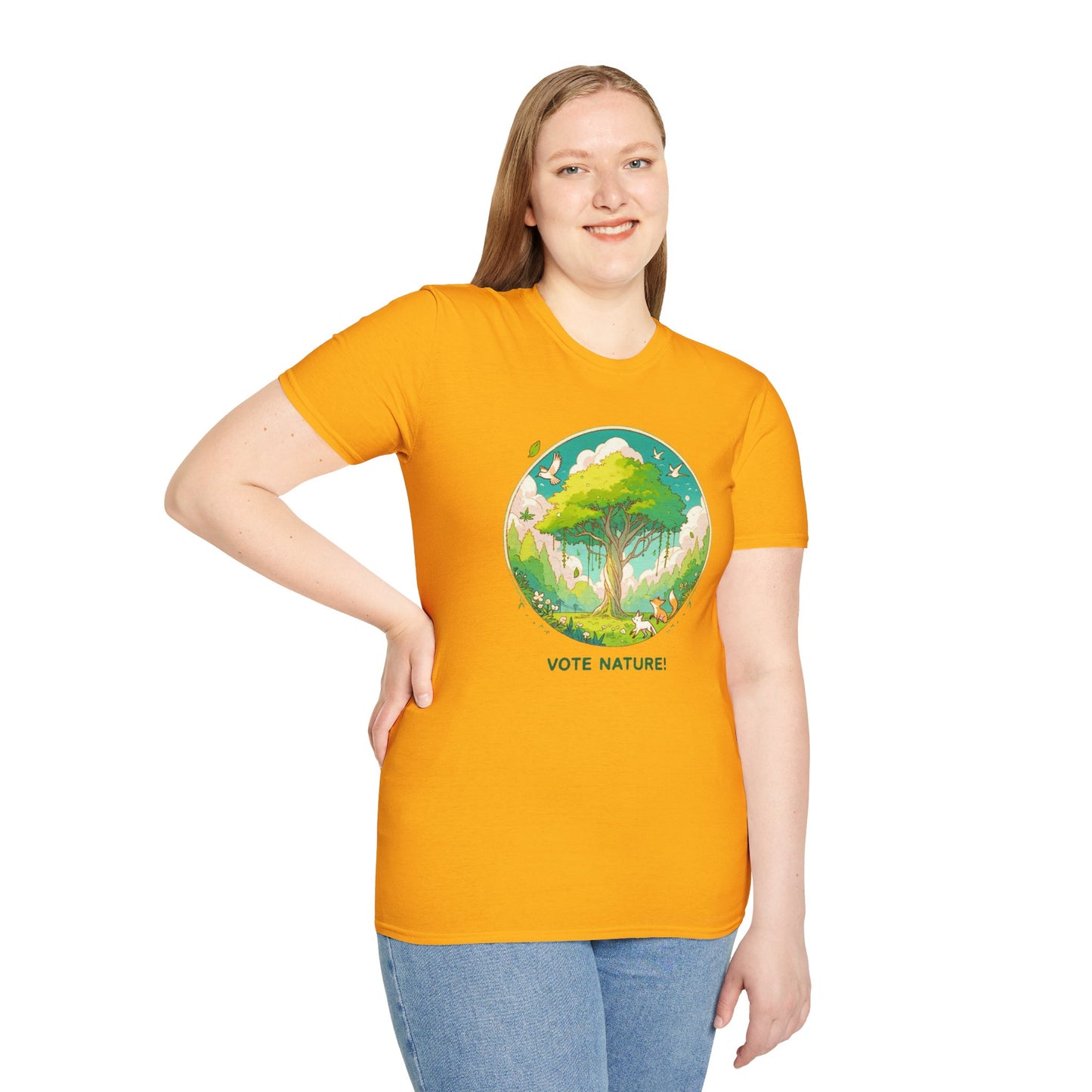 Vote Nature! Inspirational Statement Soft Style T-Shirt |unisex| Show You Care! Political Shirt!