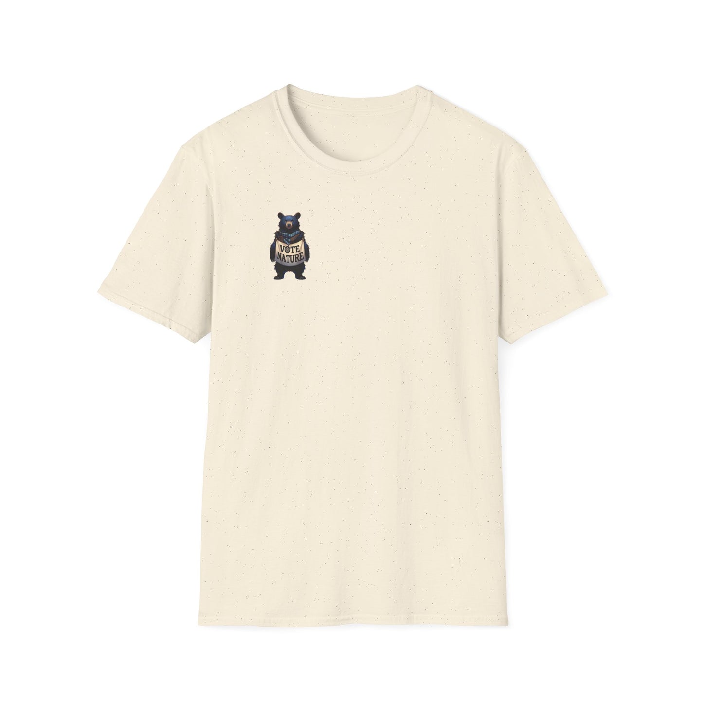 Inspiring Black Bear Soft Style t-shirt: Vote Nature |unisex| Minimalist Protest, Resistance, Activism, Quiet and Strong! Show You Care!