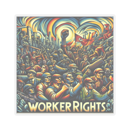 Bold and Uncompromising Statement Sticker: Worker Rights!