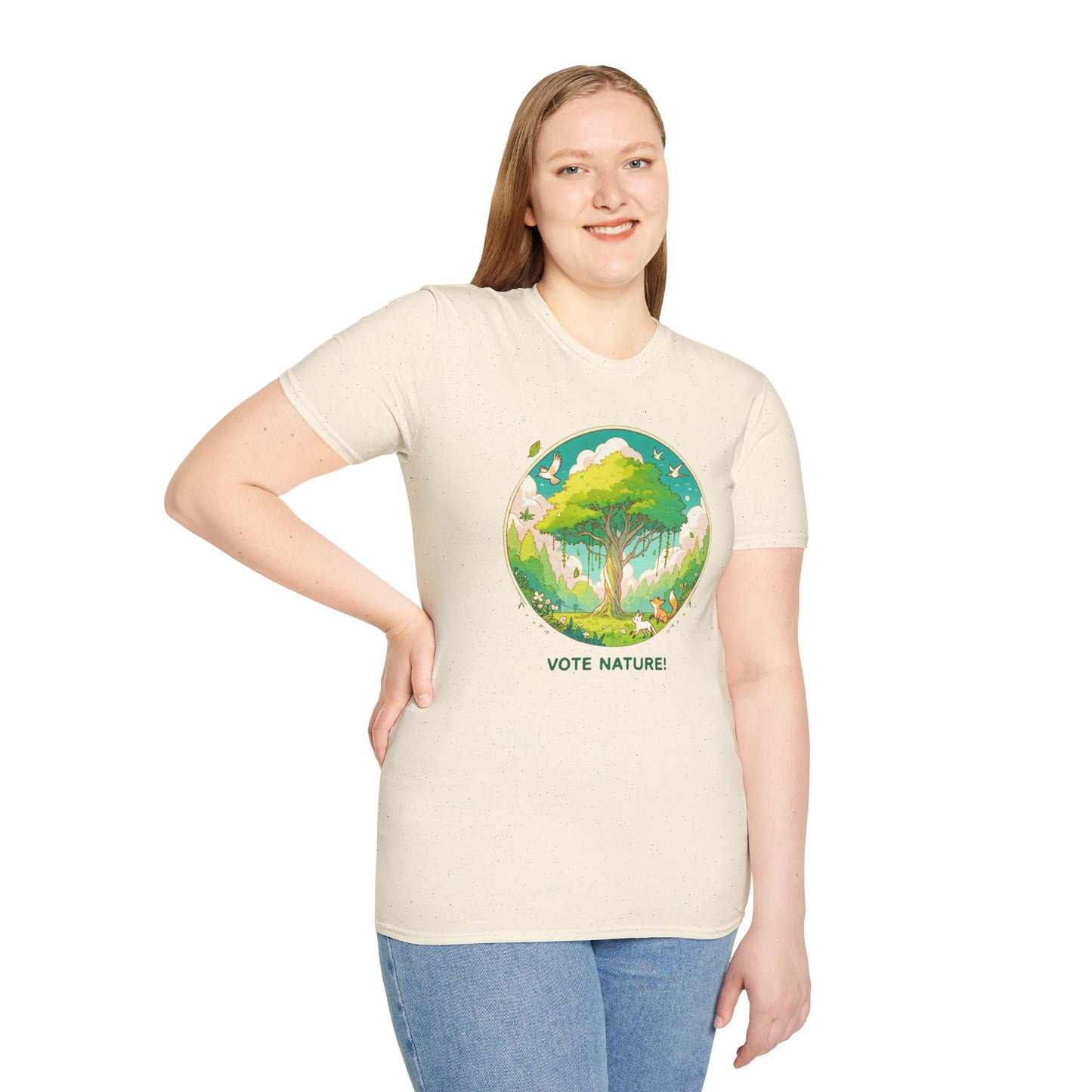 Vote Nature! Inspirational Statement Soft Style T-Shirt |unisex| Show You Care! Political Shirt!