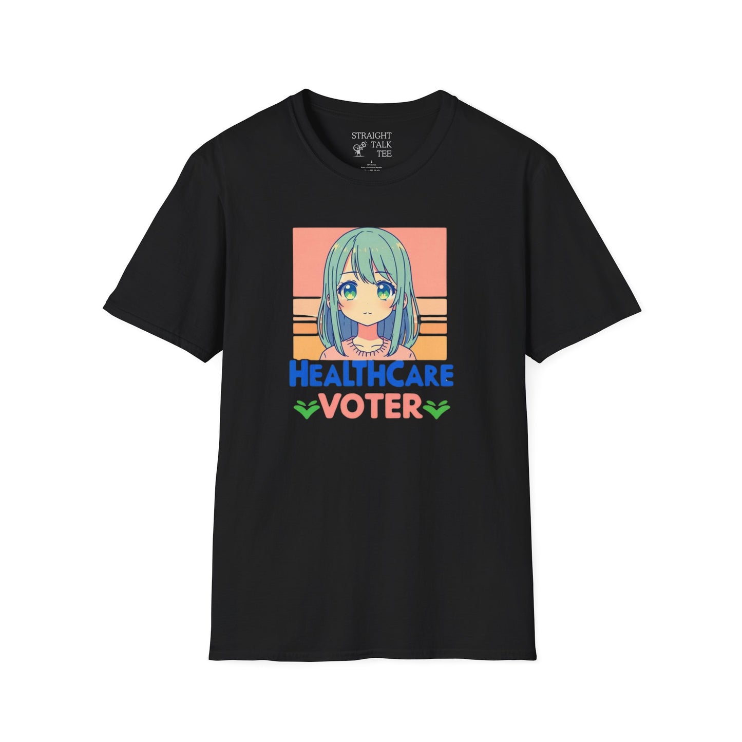 Inspire Voters and Show you Care! |Unisex| Softstyle T-Shirt: Healthcare Voter