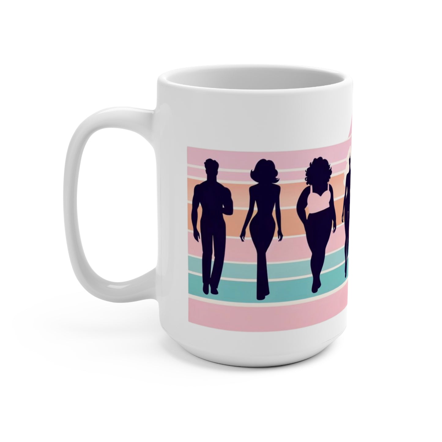 Born this Way! Bold Inspirational Cute Statement Coffee Mug (15oz): Live that 80s Style! & be Political Activist at the same time!