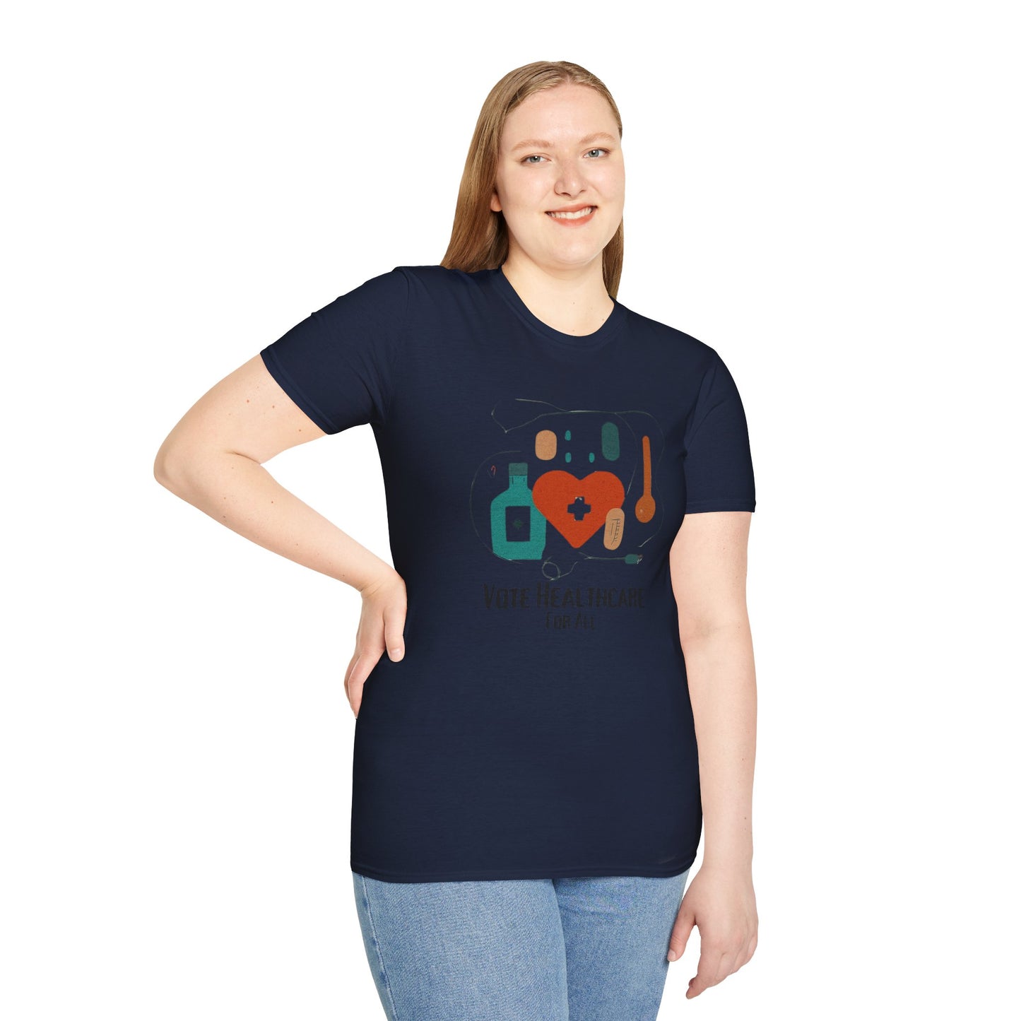 Vote Healthcare for All! Statement Soft-Style t-shirt |unisex| Political Shirt that Shows You Care!