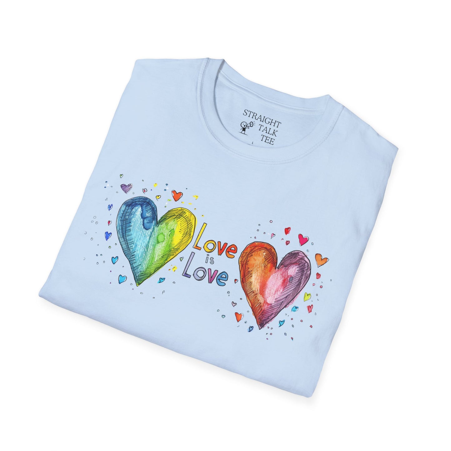 Love is Love Two Hearts T-Shirt | Show Your Pride Shirt!