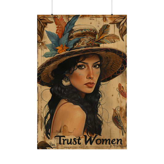Trust Women Matte Posters Feminist Political Wall Art for Home Office or Dorm Decor | Fine Art with a Purpose!