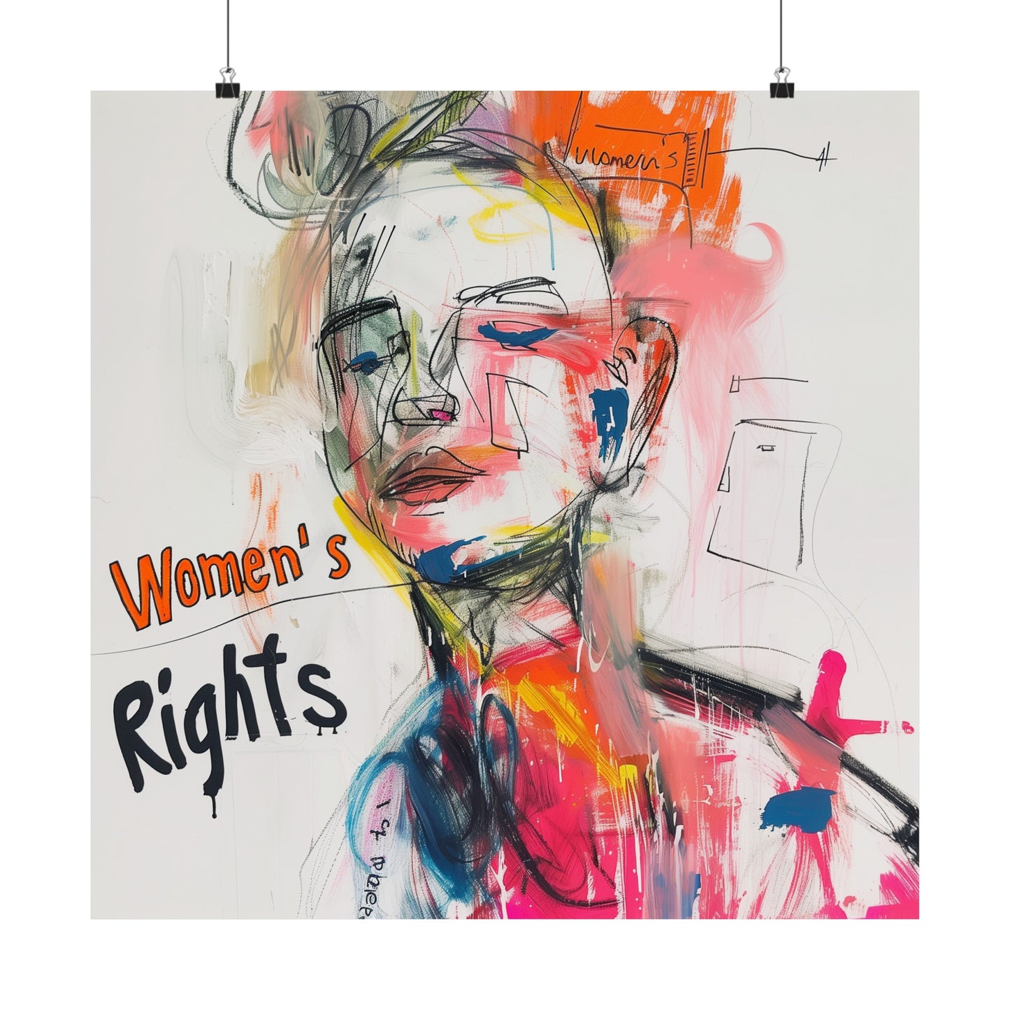 Women's Rights Poster Matte Poster Pro Choice Pro Roe Dorm Poster Office Poster Wall Poster Political Activist Statement Poster Equal Rights Poster Street Art