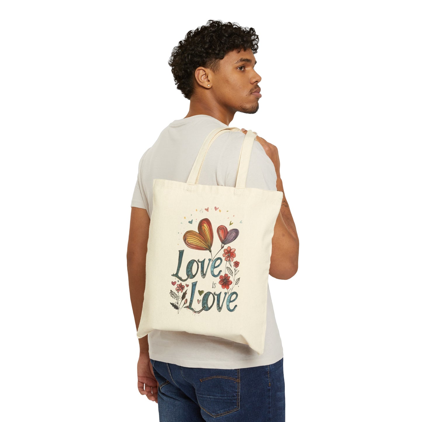 Love is Love Bag Pride Canvas Tote Bag Political bag Vote Equality LGBTQ tote Defend Equality Leftist Liberal bag Laptop Kindle Goodie tote