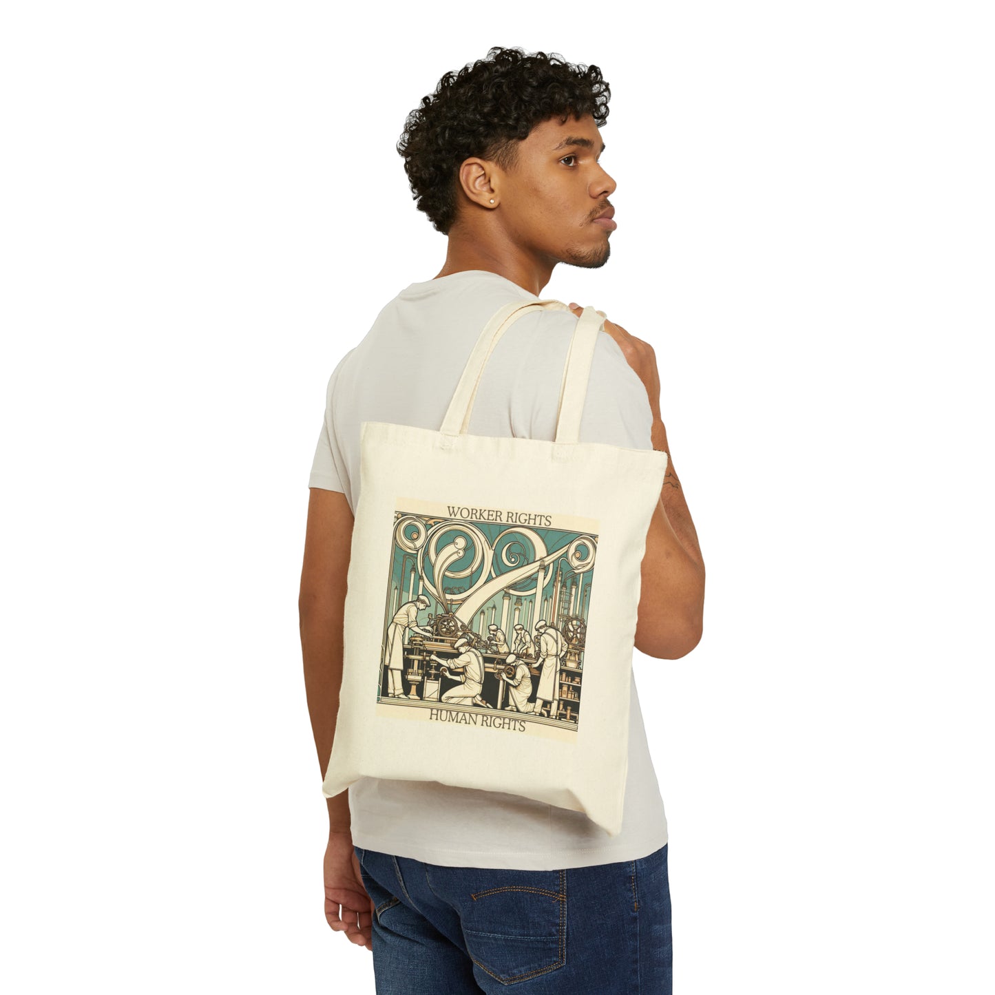 Worker Rights Human Rights (Canvas Tote Bag)