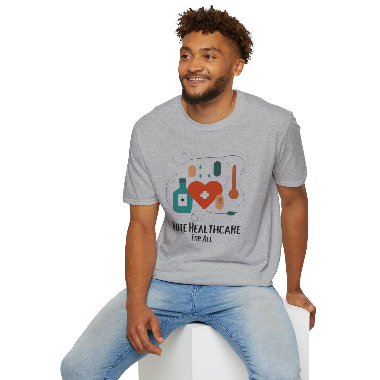 Vote Healthcare for All! Statement Soft-Style t-shirt |unisex| Political Shirt that Shows You Care!