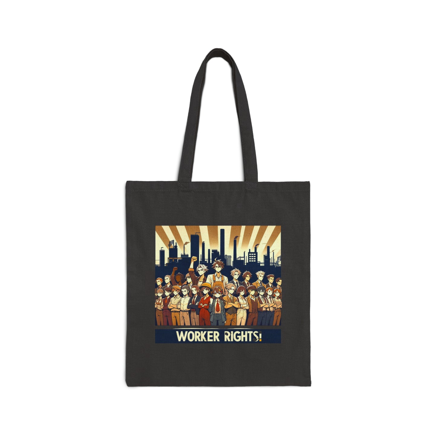 Worker Rights! Anime v2 (Canvas Tote Bag)