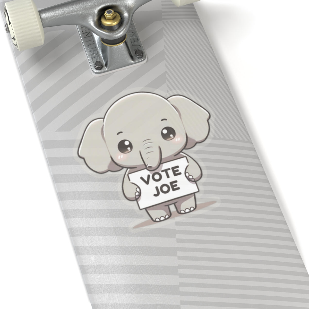 Cute Elephant Statement vinyl Sticker: Vote Joe! for laptop, kindle, phone, ipad, instrument case, notebook, mood board, or wall