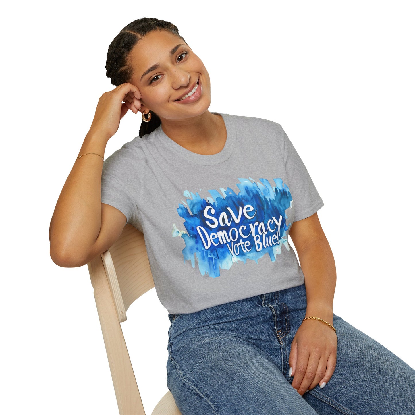 Save Democarcy Vote Blue t-shirt Political Statement Shirt