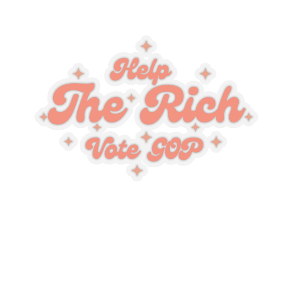 Help the Rich Vote GOP Sticker