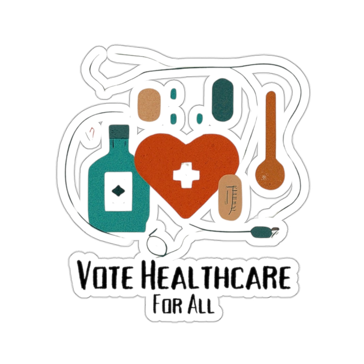 Vote Healthcare for All Sticker