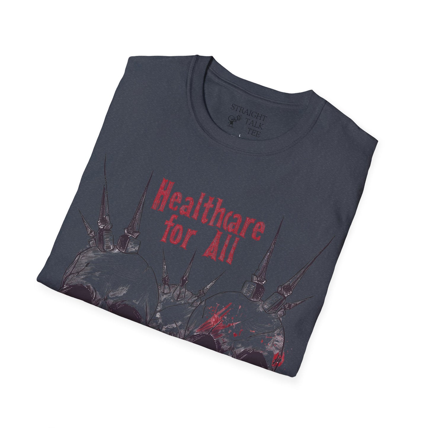 Healthcare for All shirt Political t-shirt Punk Style Activist tshirt Bold Skull Tee Statement Leftist Liberal shirt Protest Vote tshirt
