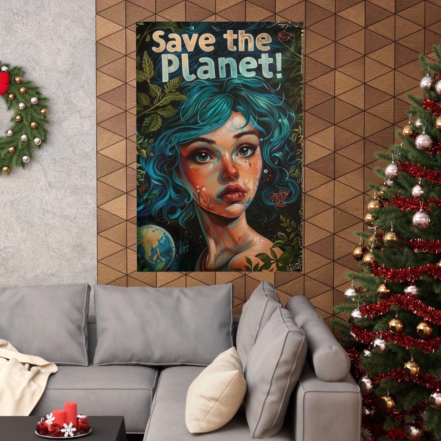 Save the Planet! Matte Posters Activist Political Wall Art for Home Office or Dorm Decor | Beauty and Purpose