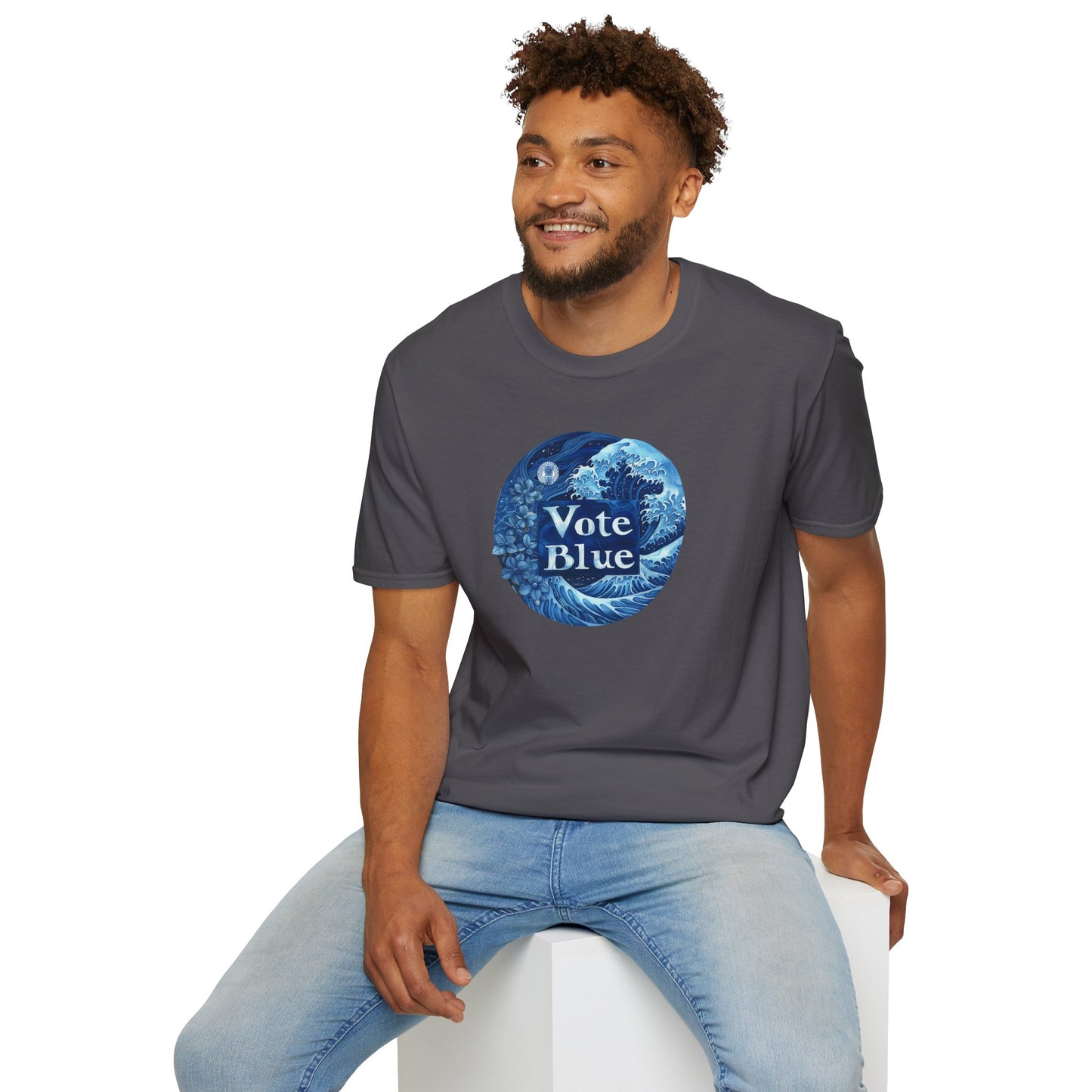 Vote Blue Shirt Vote Biden tshirt Political tee Election shirt Unisex T-Shirt Liberal Activist tshirt Statement tee Japanese Art shirt