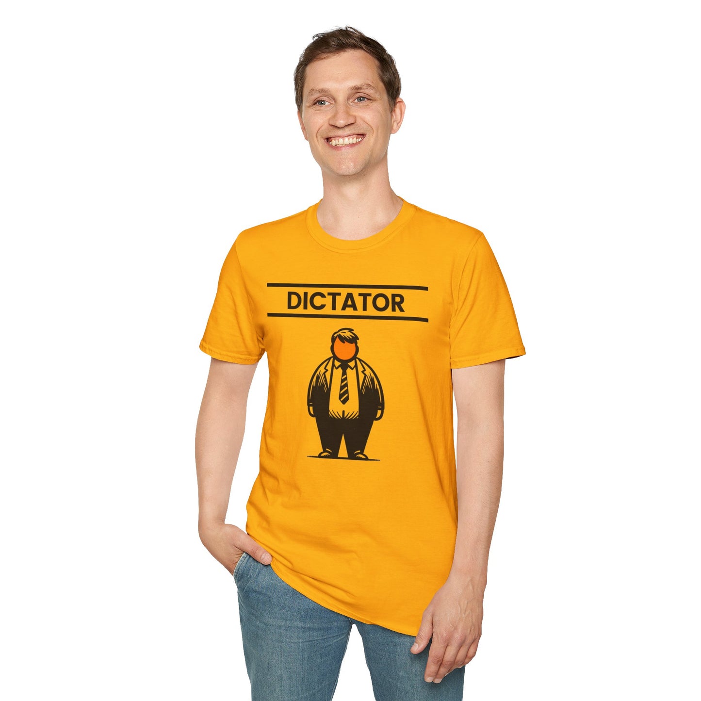 Orange Dictator t-shirt |unisex| Clear Political Statement Funny Caricature | He's Earned the Title