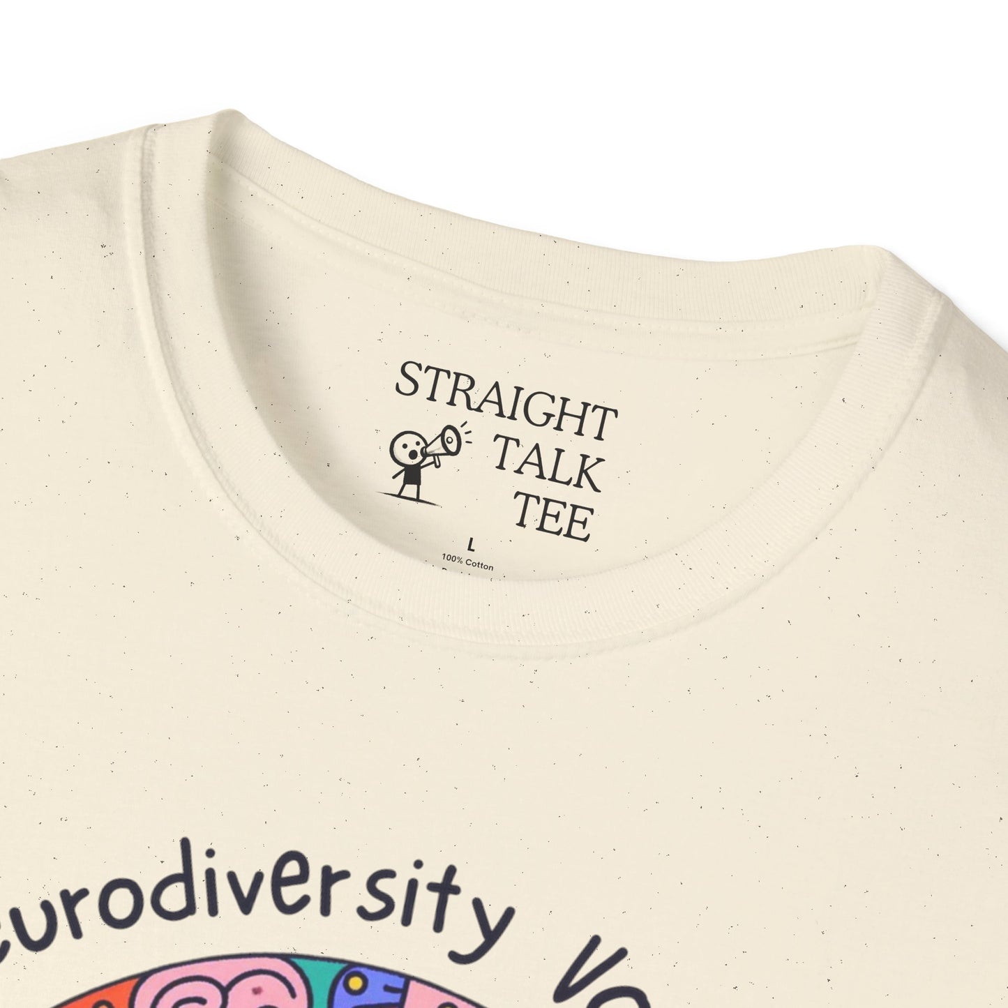 Neurodiversity Voter! Inspiring Statement Soft Style t-shirt |unisex| Whimsical Community, Show You Care! Activism!