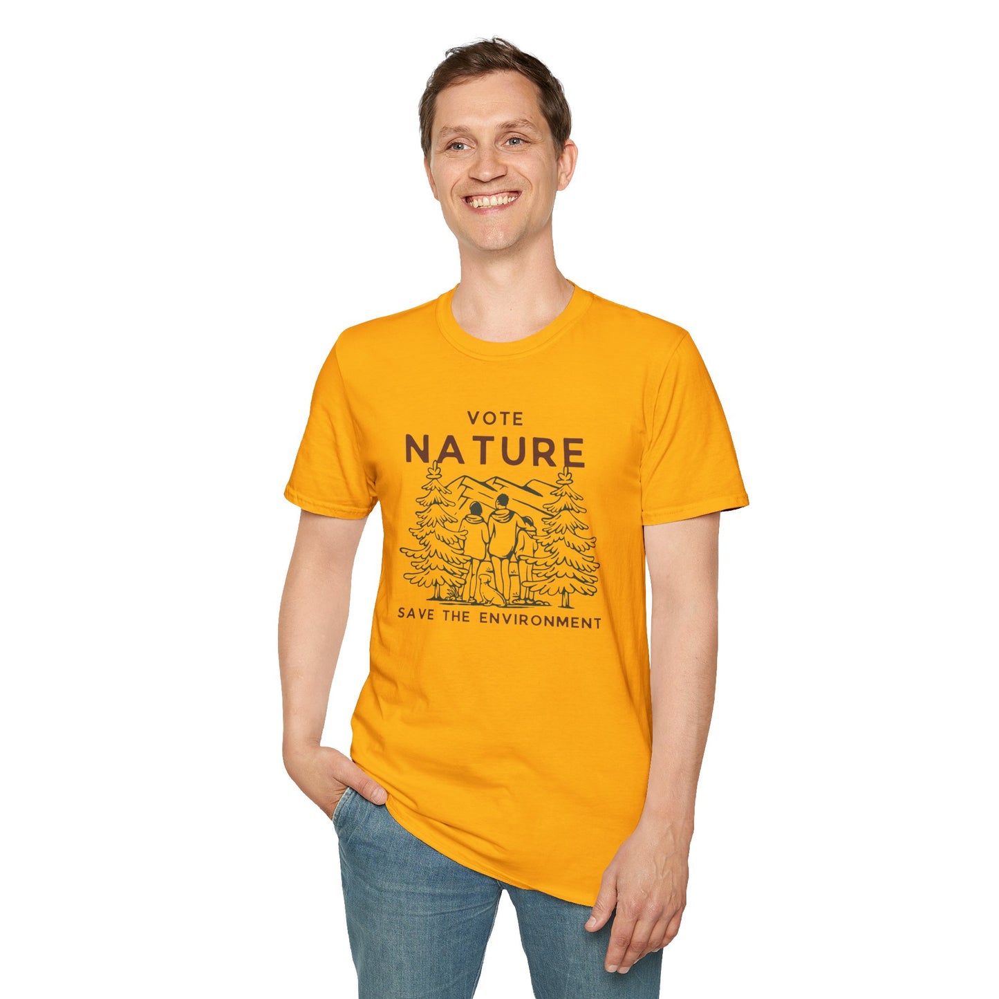 Vote Nature Save the Environment Statement Soft Style t-shirt |unisex| Political Shirt, Once Nature is Gone What's Left?