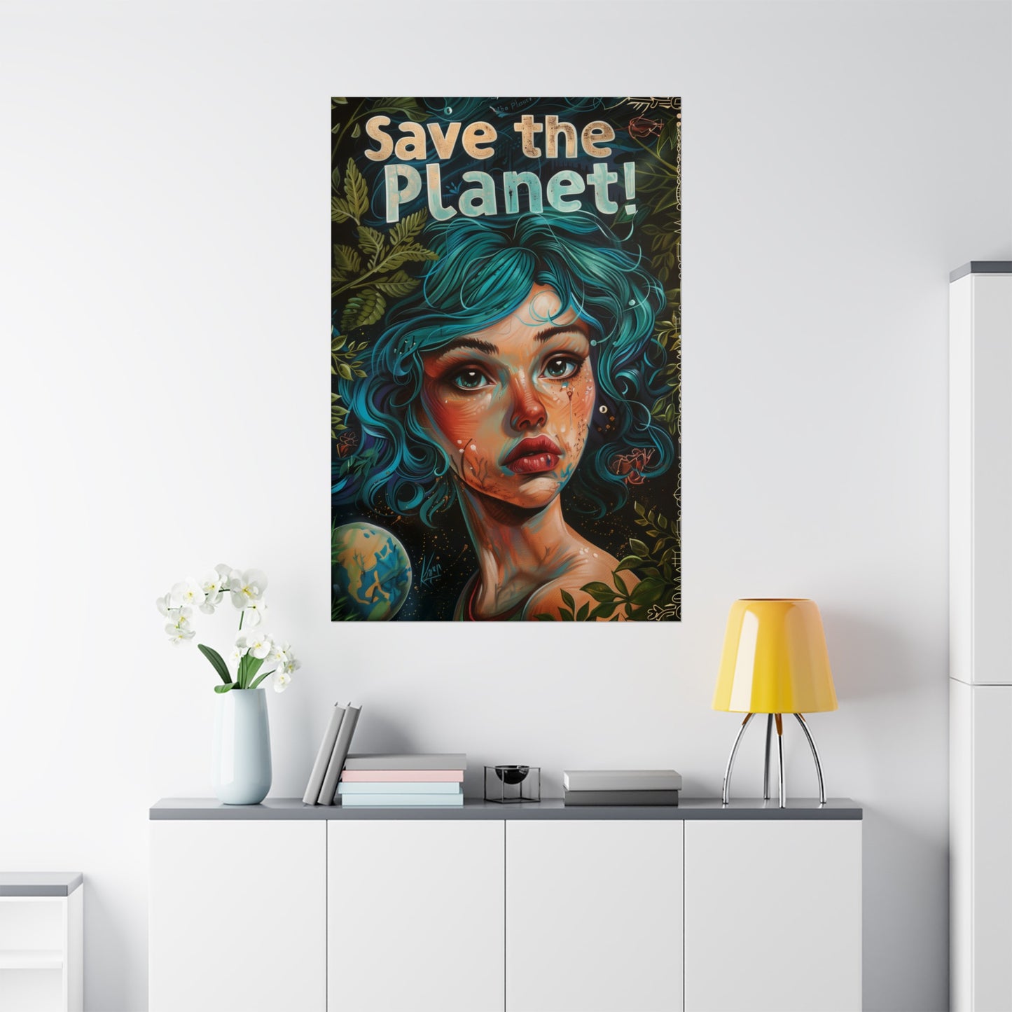 Save the Planet! Matte Posters Activist Political Wall Art for Home Office or Dorm Decor | Beauty and Purpose