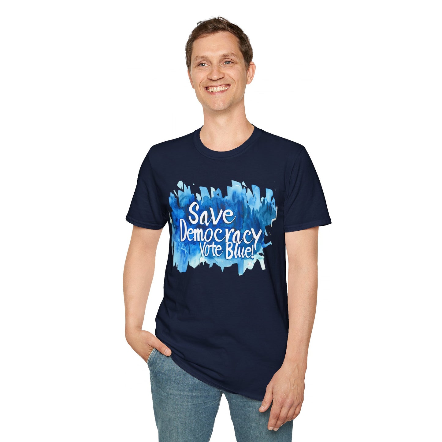 Save Democarcy Vote Blue t-shirt Political Statement Shirt