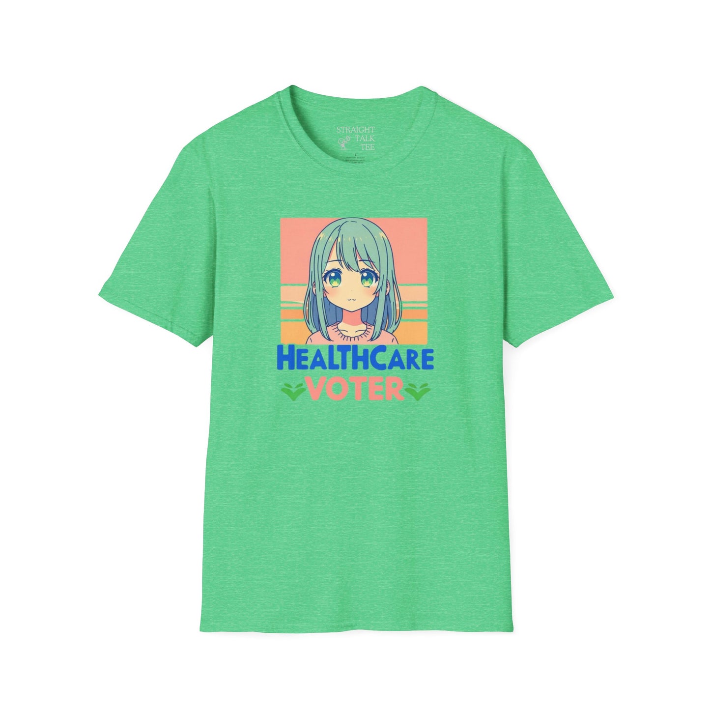 Inspire Voters and Show you Care! |Unisex| Softstyle T-Shirt: Healthcare Voter