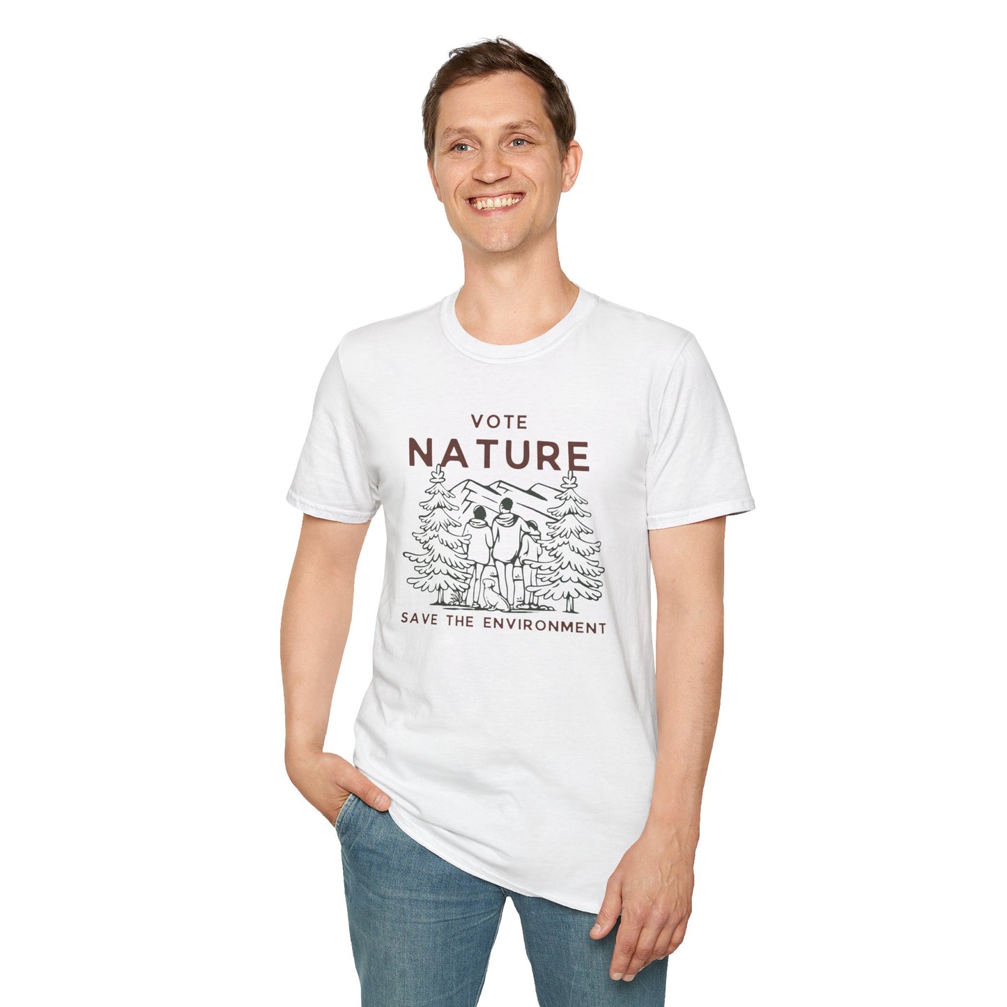 Vote Nature Save the Environment Statement Soft Style t-shirt |unisex| Political Shirt, Once Nature is Gone What's Left?