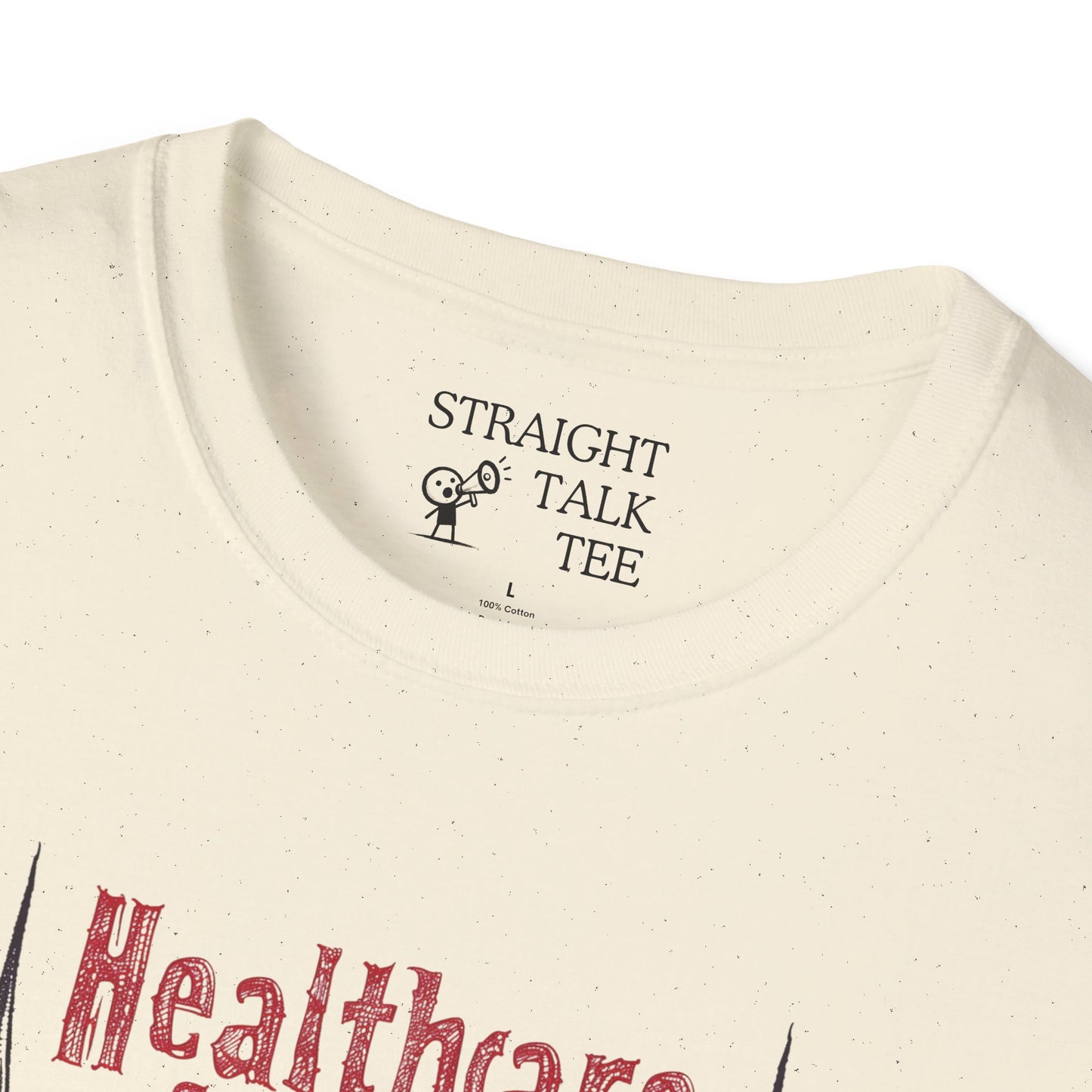 Healthcare for All shirt Political t-shirt Punk Style Activist tshirt Bold Skull Tee Statement Leftist Liberal shirt Protest Vote tshirt