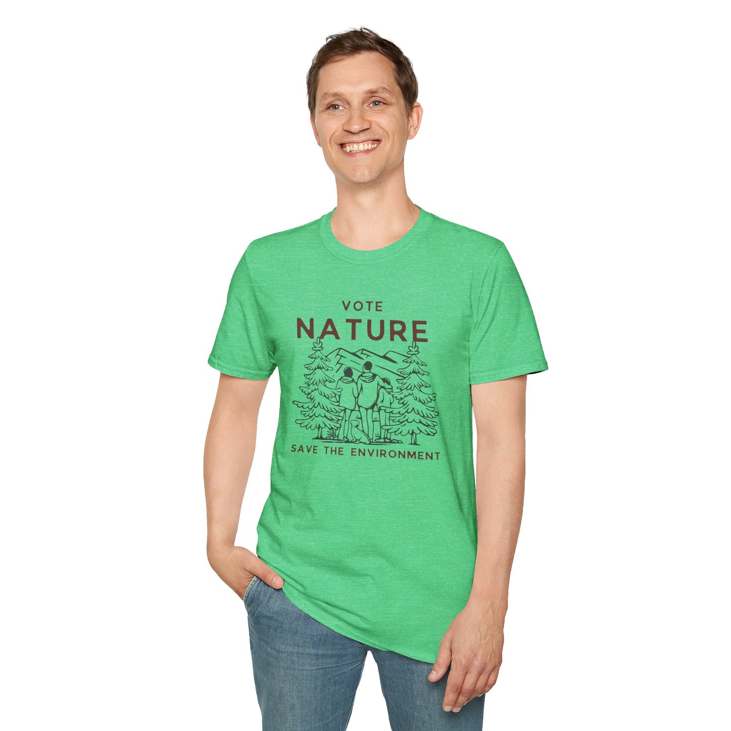 Vote Nature Save the Environment Statement Soft Style t-shirt |unisex| Political Shirt, Once Nature is Gone What's Left?