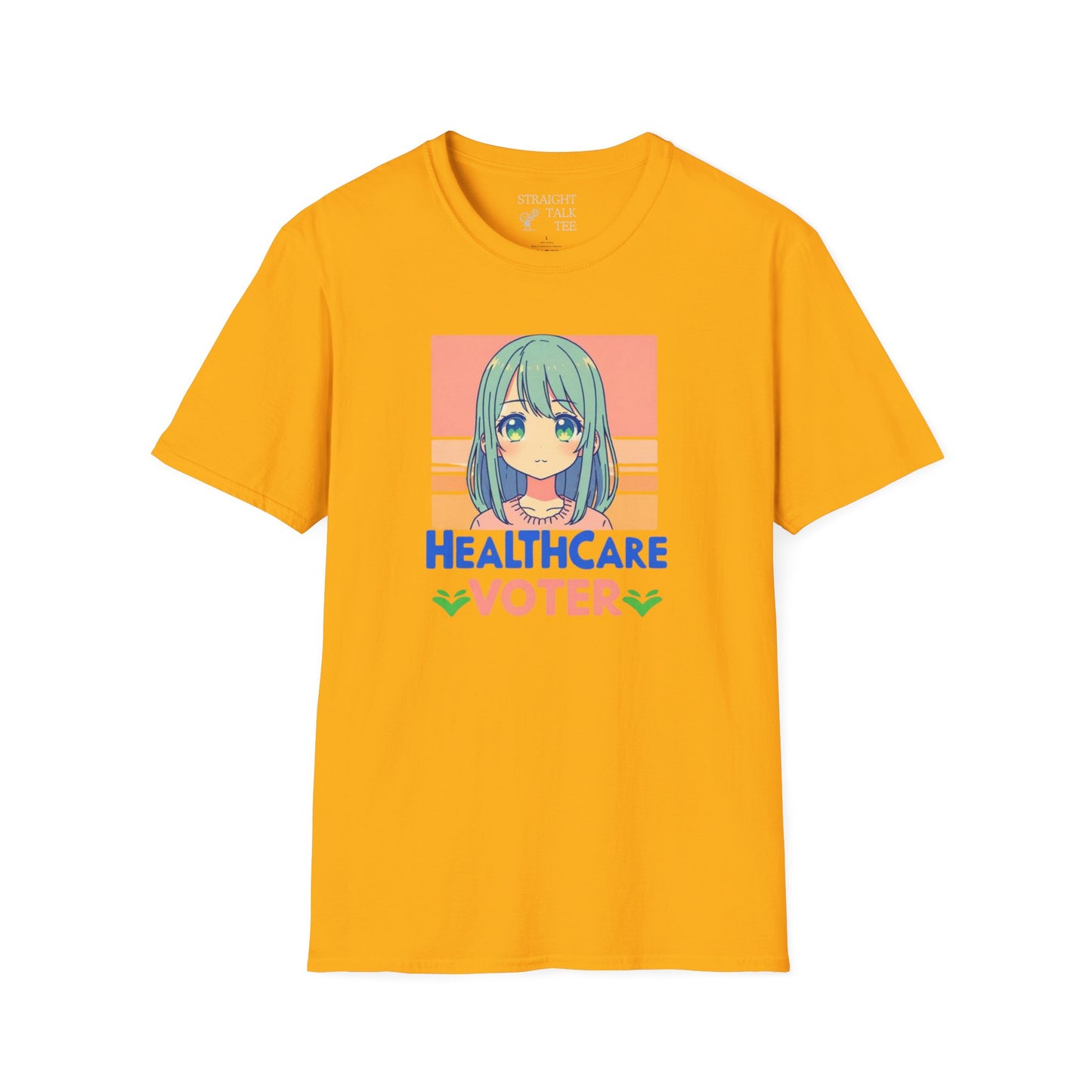 Inspire Voters and Show you Care! |Unisex| Softstyle T-Shirt: Healthcare Voter