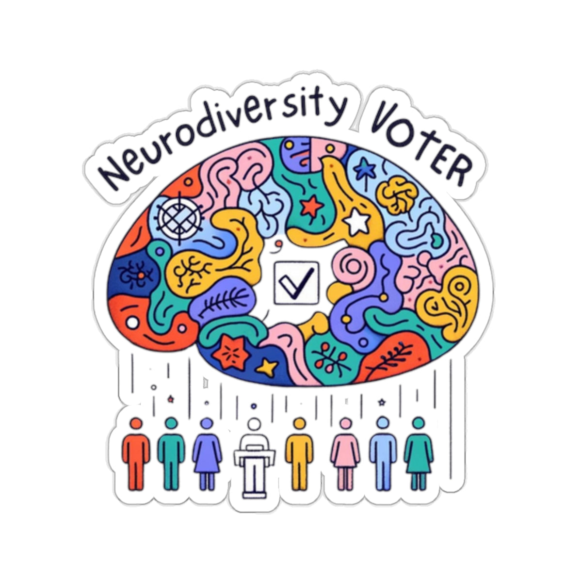 Neurodiversity Voter Stickers