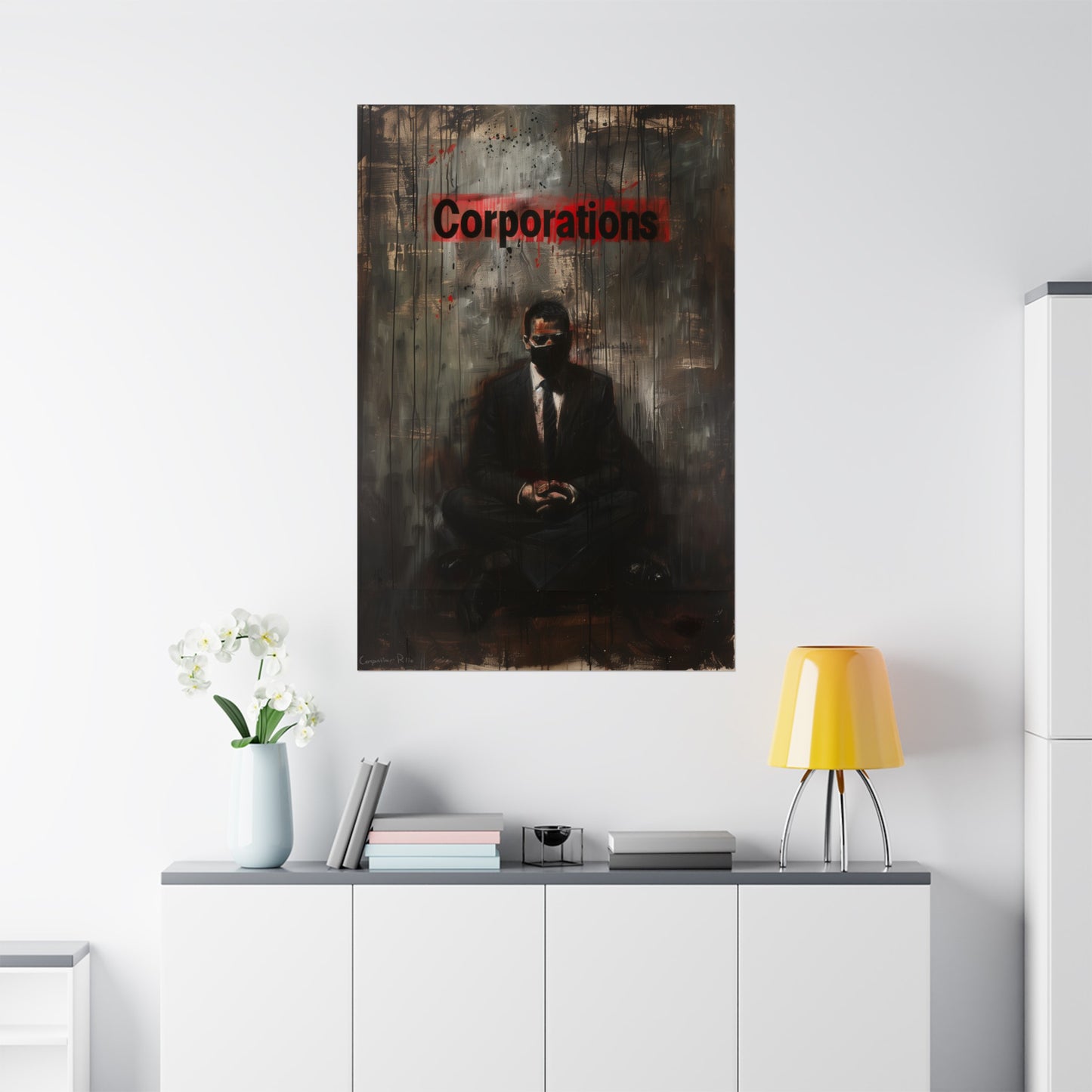 Corporations Matte Poster Political Wall Art for Home Office or Dorm Decor | Fine Art with a Purpose!