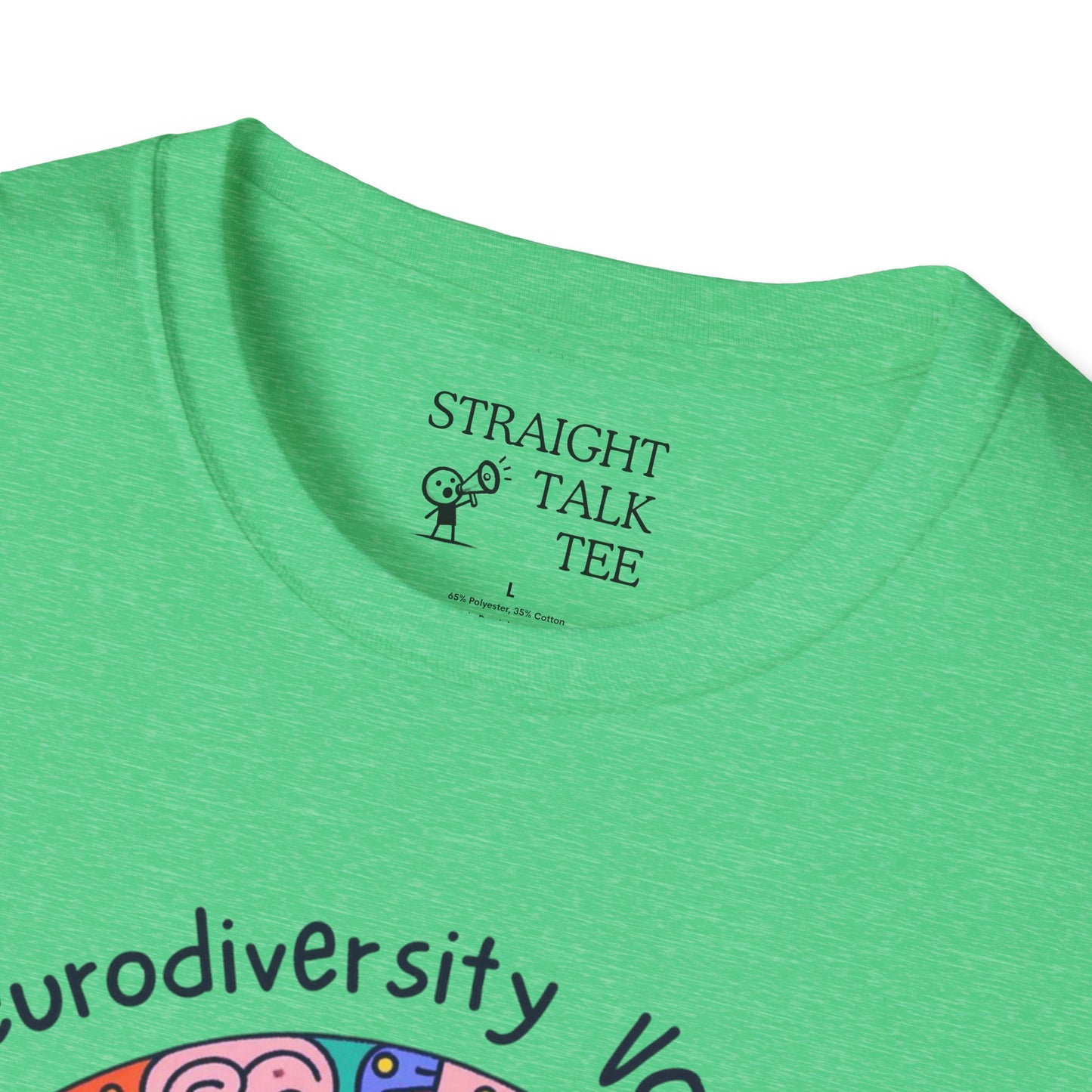 Neurodiversity Voter! Inspiring Statement Soft Style t-shirt |unisex| Whimsical Community, Show You Care! Activism!