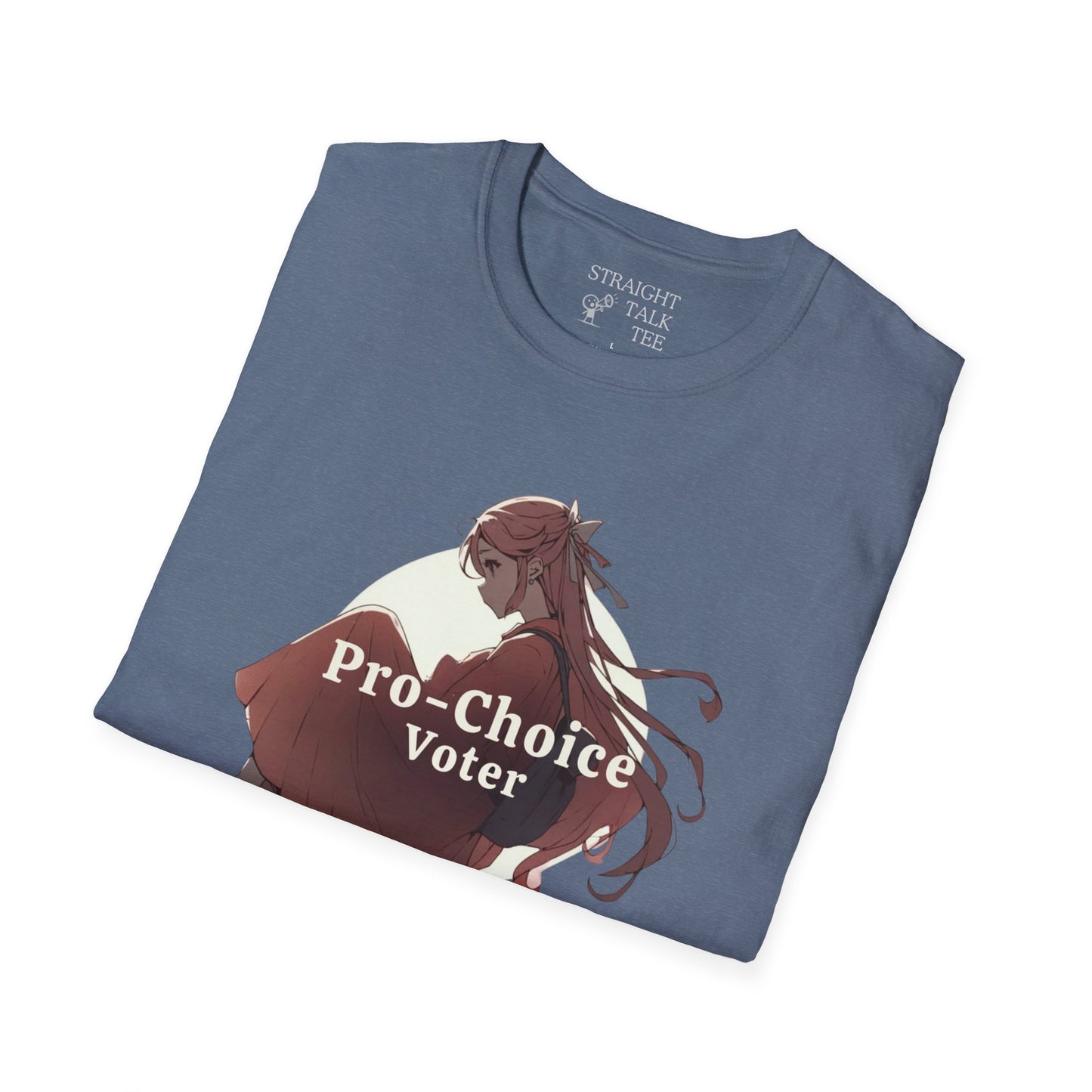 Pro-Choice Voter Anime Soft Style t-shirt |unisex| Political shirt, Inpire, go out and Vote!