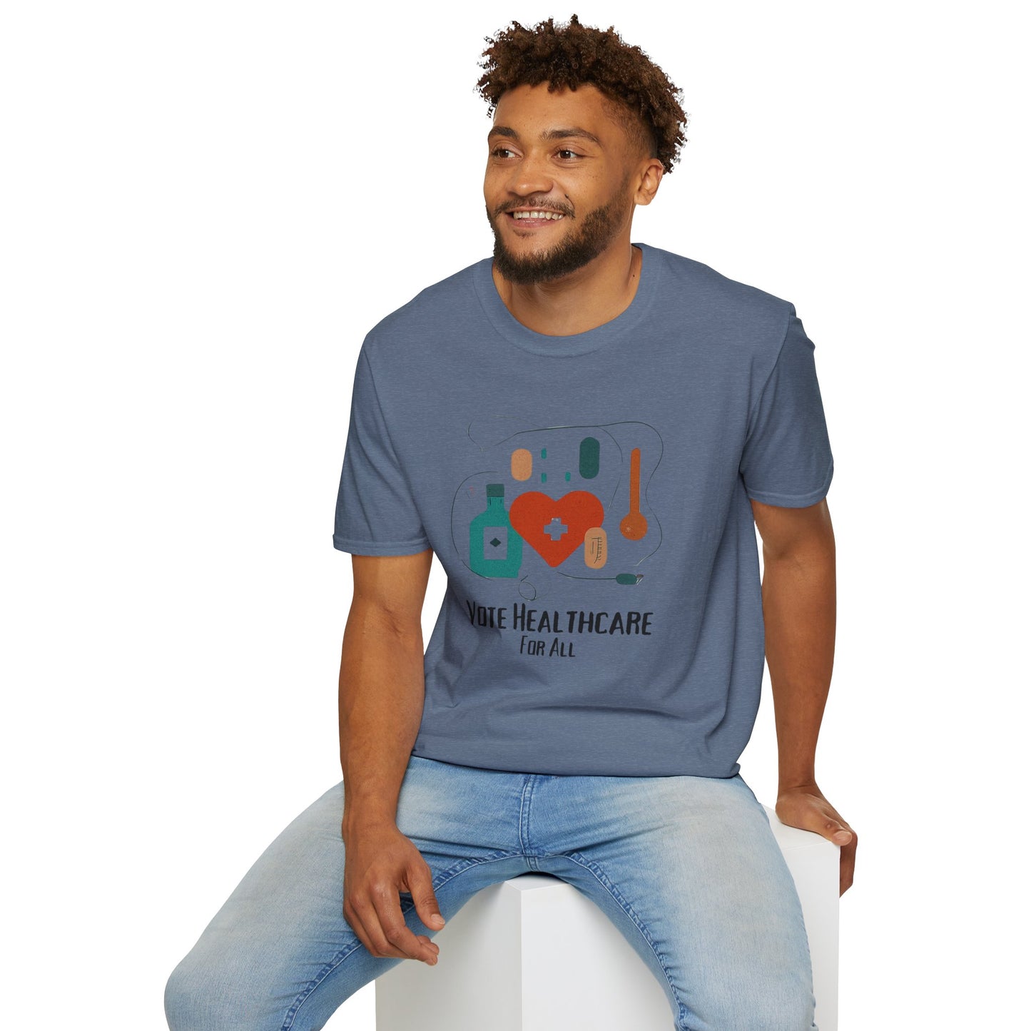 Vote Healthcare for All! Statement Soft-Style t-shirt |unisex| Political Shirt that Shows You Care!