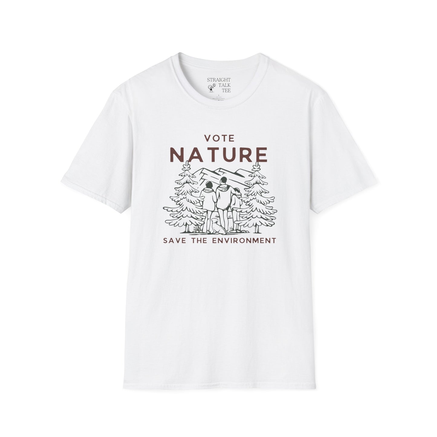 Vote Nature Save the Environment Statement Soft Style t-shirt |unisex| Political Shirt, Once Nature is Gone What's Left?