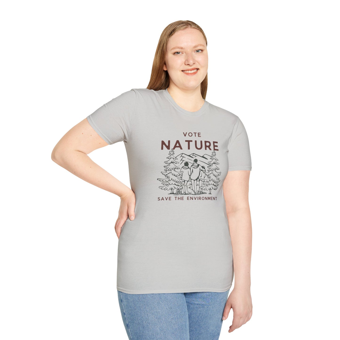 Vote Nature Save the Environment Statement Soft Style t-shirt |unisex| Political Shirt, Once Nature is Gone What's Left?