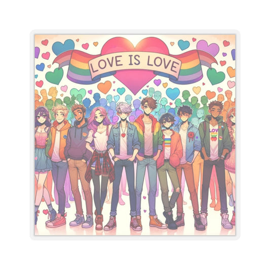 Inspirational Stickers: Love is Love! Pride