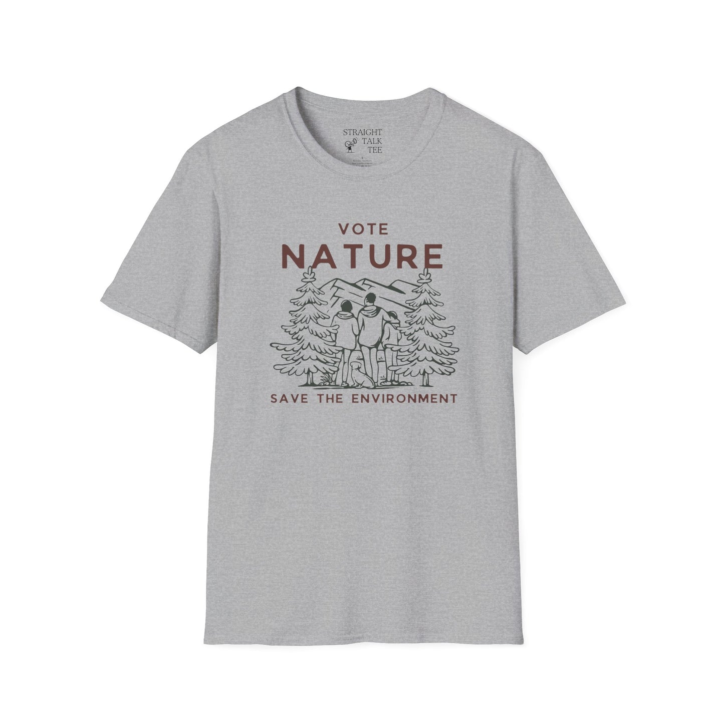 Vote Nature Save the Environment Statement Soft Style t-shirt |unisex| Political Shirt, Once Nature is Gone What's Left?