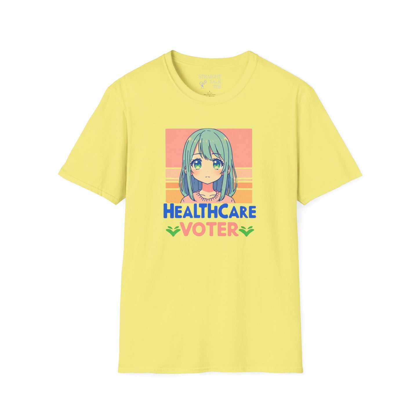 Inspire Voters and Show you Care! |Unisex| Softstyle T-Shirt: Healthcare Voter