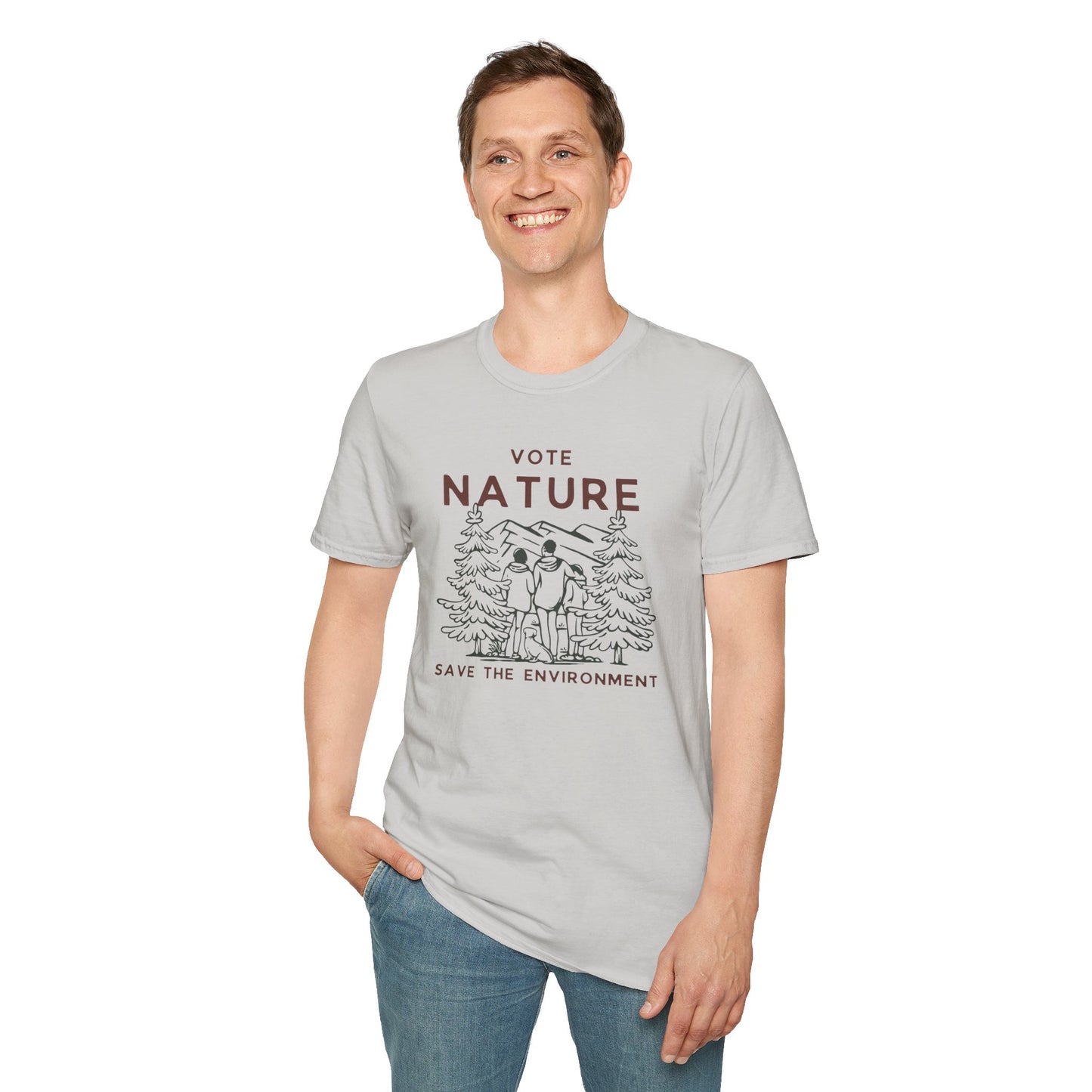 Vote Nature Save the Environment Statement Soft Style t-shirt |unisex| Political Shirt, Once Nature is Gone What's Left?