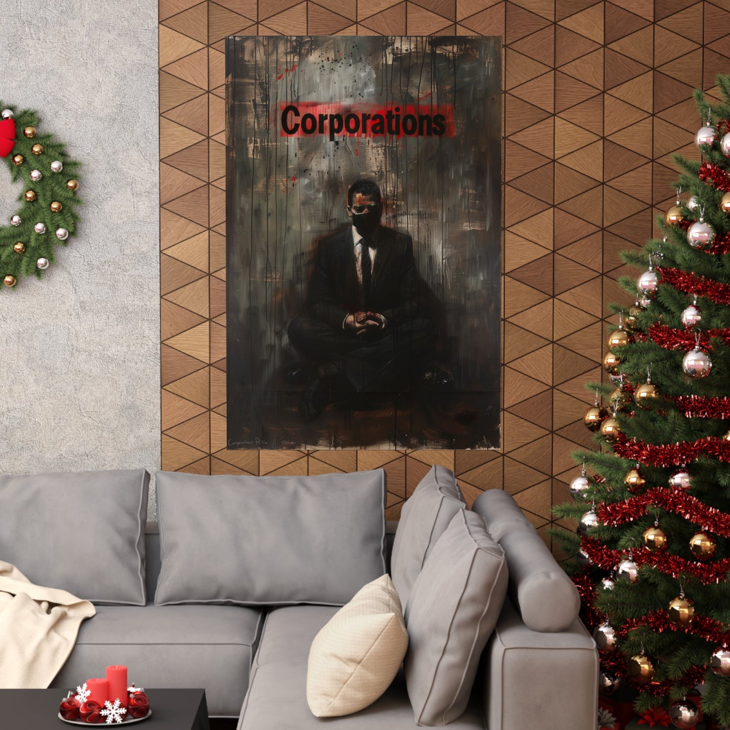 Corporations Matte Poster Political Wall Art for Home Office or Dorm Decor | Fine Art with a Purpose!