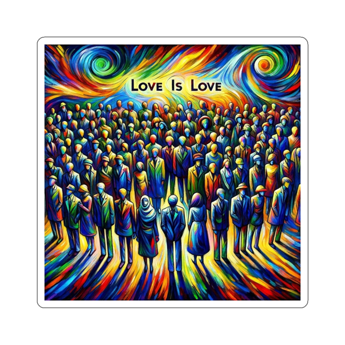 Inspirational Statement: Love is Love! Sticker