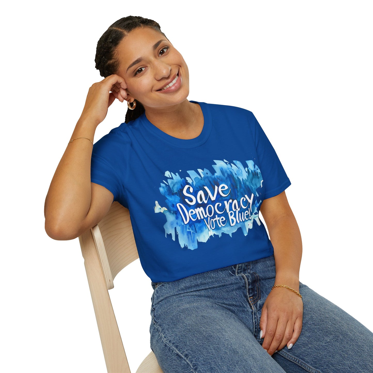 Save Democarcy Vote Blue t-shirt Political Statement Shirt