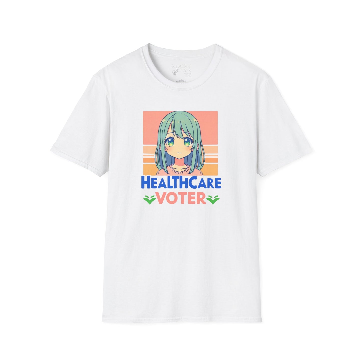 Inspire Voters and Show you Care! |Unisex| Softstyle T-Shirt: Healthcare Voter