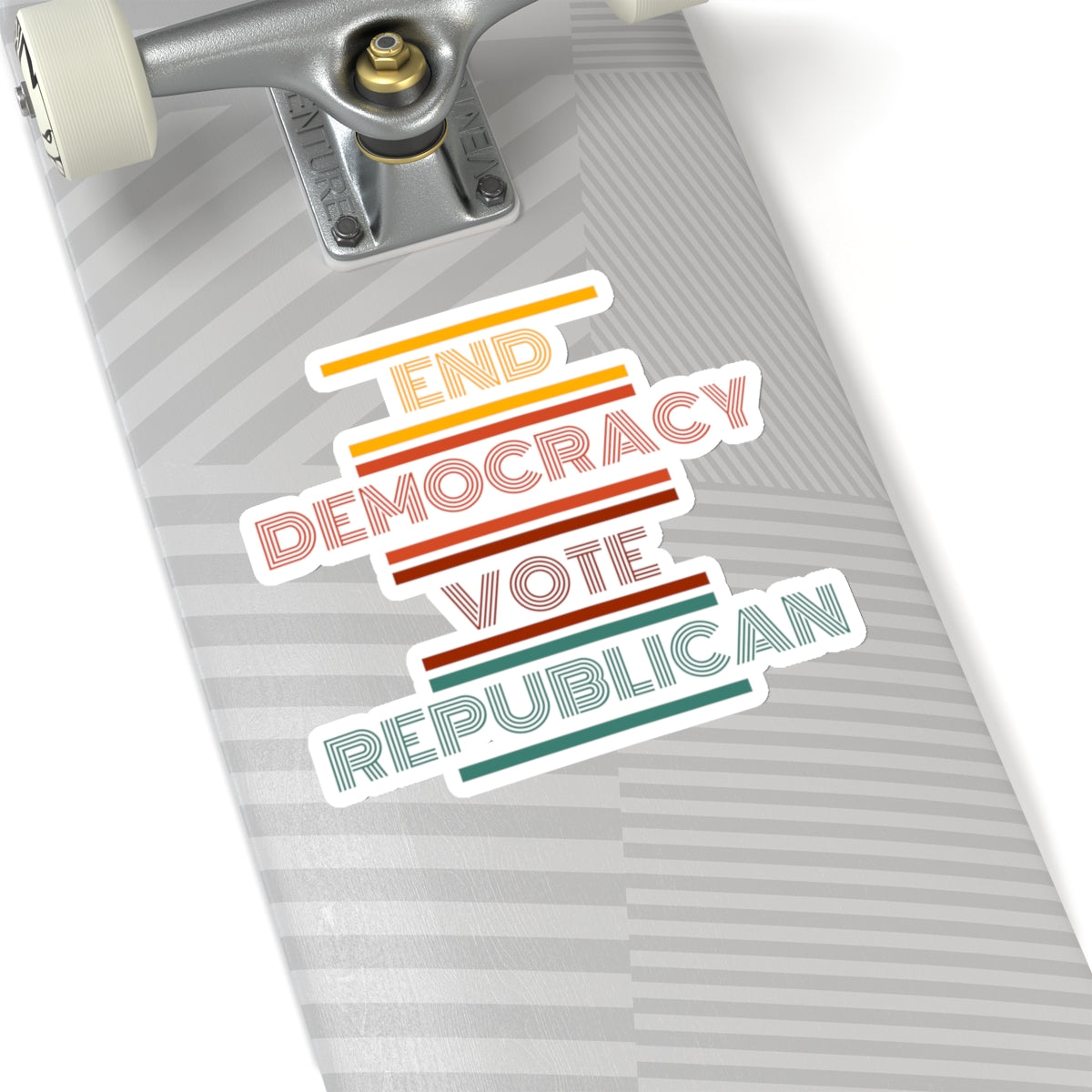 End Democracy Vote Republican Sticker