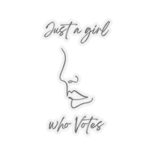Just A Girl Who Votes Sticker